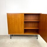 High vintage cabinet with hairpin legs