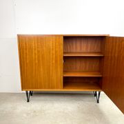 High vintage cabinet with hairpin legs