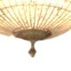 Crystal and bronze chandelier, spherical crystal suspension