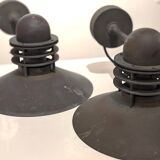 Pair of Nyhavn copper exterior wall lights by Louis Poulsen