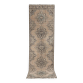 Vintage Turkish hallway rug 115x383 cm
