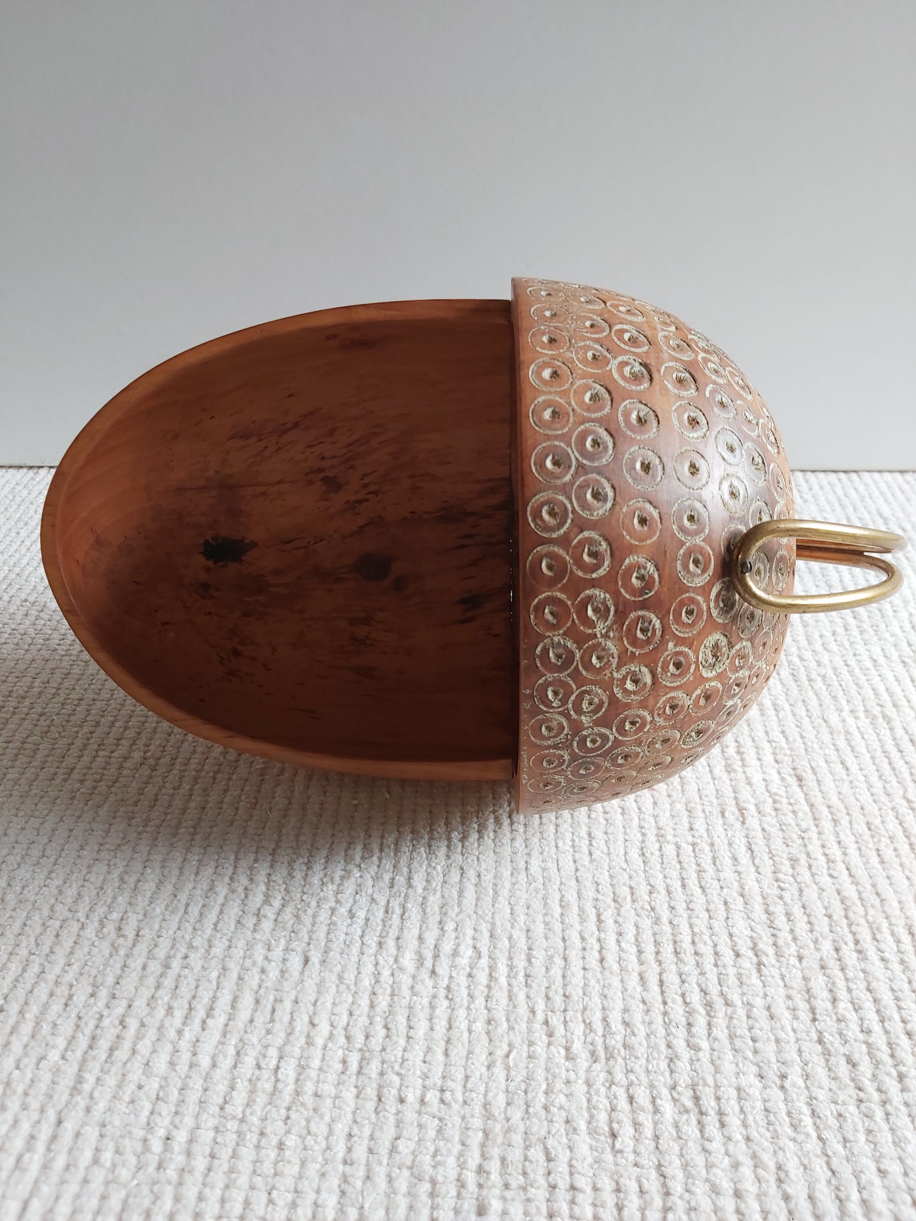 Aldo Tura 50's wooden hollow cut