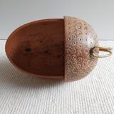 Aldo Tura 50's wooden hollow cut