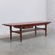 Large coffee table with magazine rack by O.M.F., 1960s