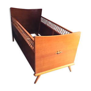 Lit vintage 50 enfant - osier