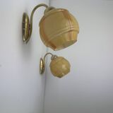 Pair of antique art deco wall lights