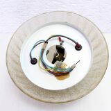 Vintage glass and brass ceiling lamp