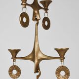 Grand Chandelier Suspended Candelabrum Brutalist Michael Harjes, 1970s