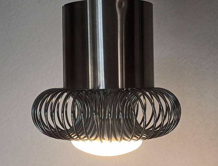 Suspension inox années 70 Philippe Rogier