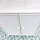 White rattan shelf