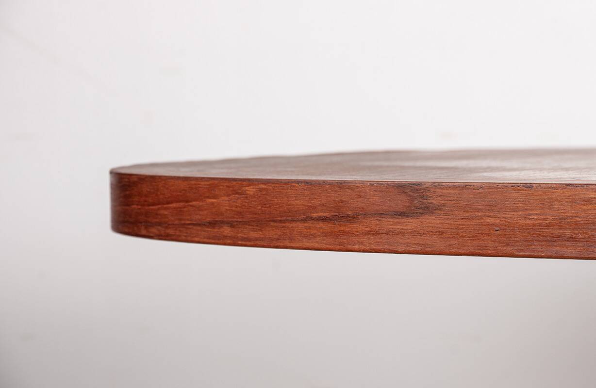 Very large Danish dining table in teak, oval and extendable, Dyrlund.