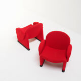 Funky red chairs from the 1970