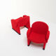 Funky red chairs from the 1970