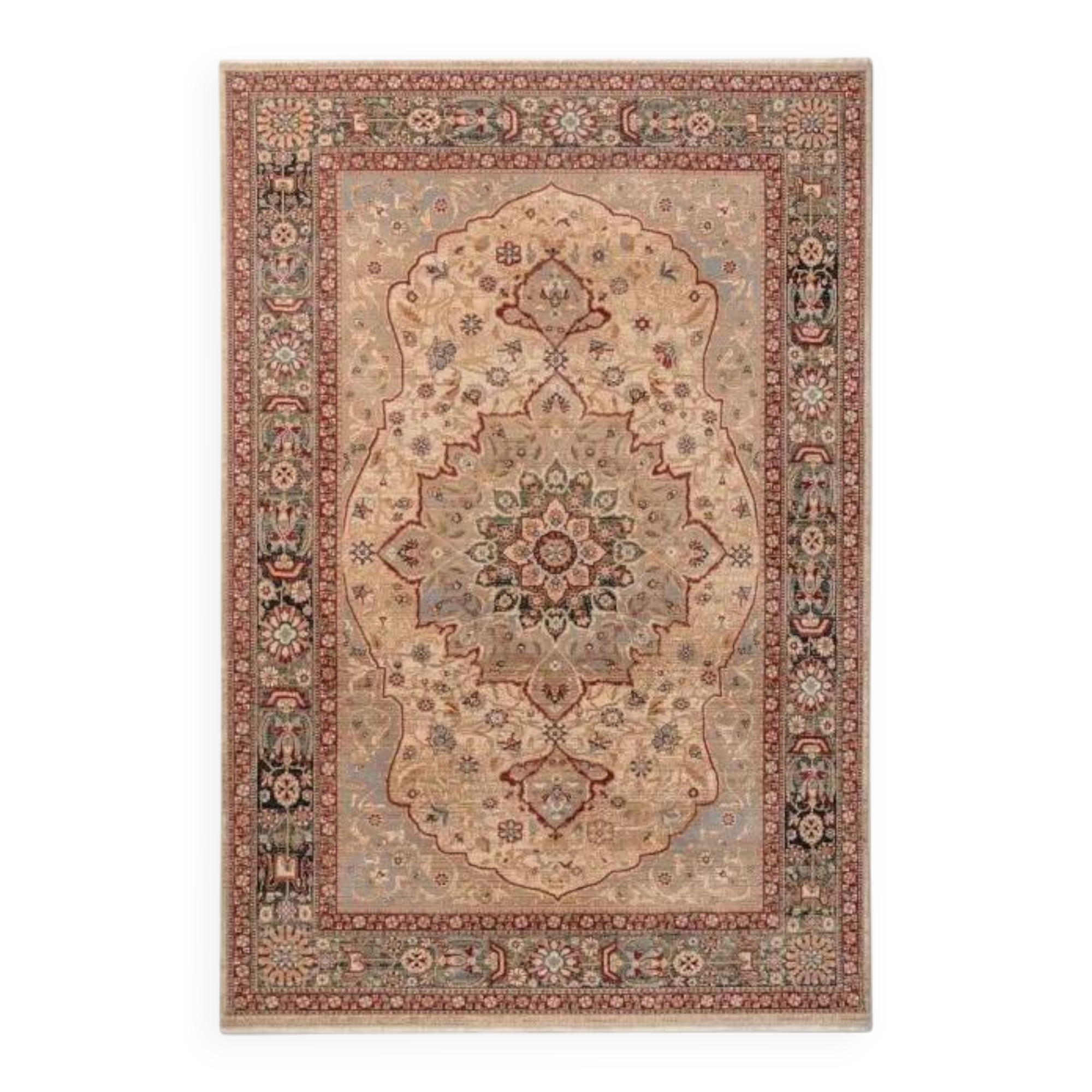 Beige and brown Persian carpet Atta