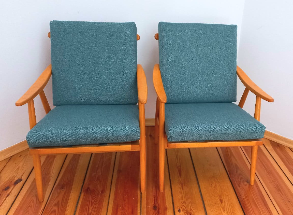 Czechoslovakian Armchairs from TON, 1960s, Set of 2