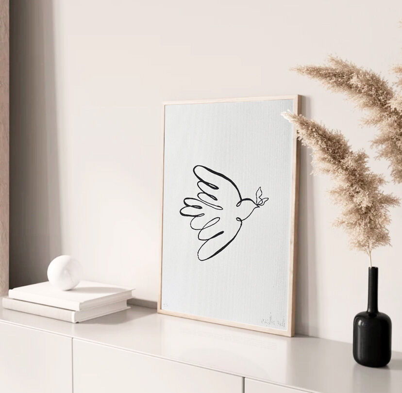 "Le chant du ciel" - Handmade in black acrylic in limited edition by Atelier Agapé