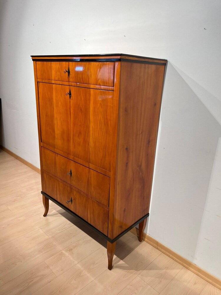 Biedermeier Secretary in Cherry Veneer, 1820s