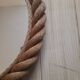 60s rope mirror attributed 38x64cm