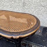 Superb antique piano bench from the late 19th century, Louis XV style