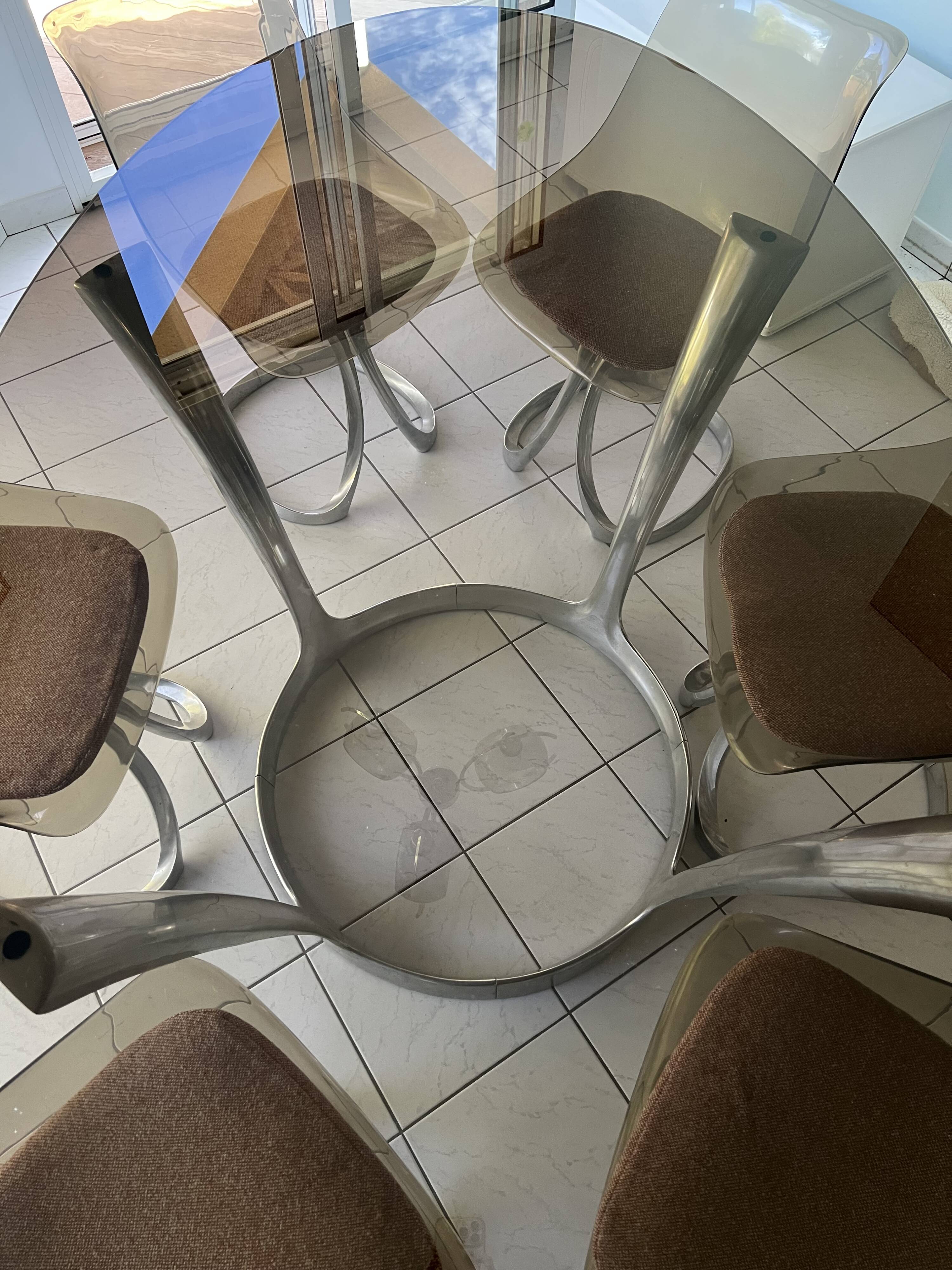 Oval table Michel Charon 70'