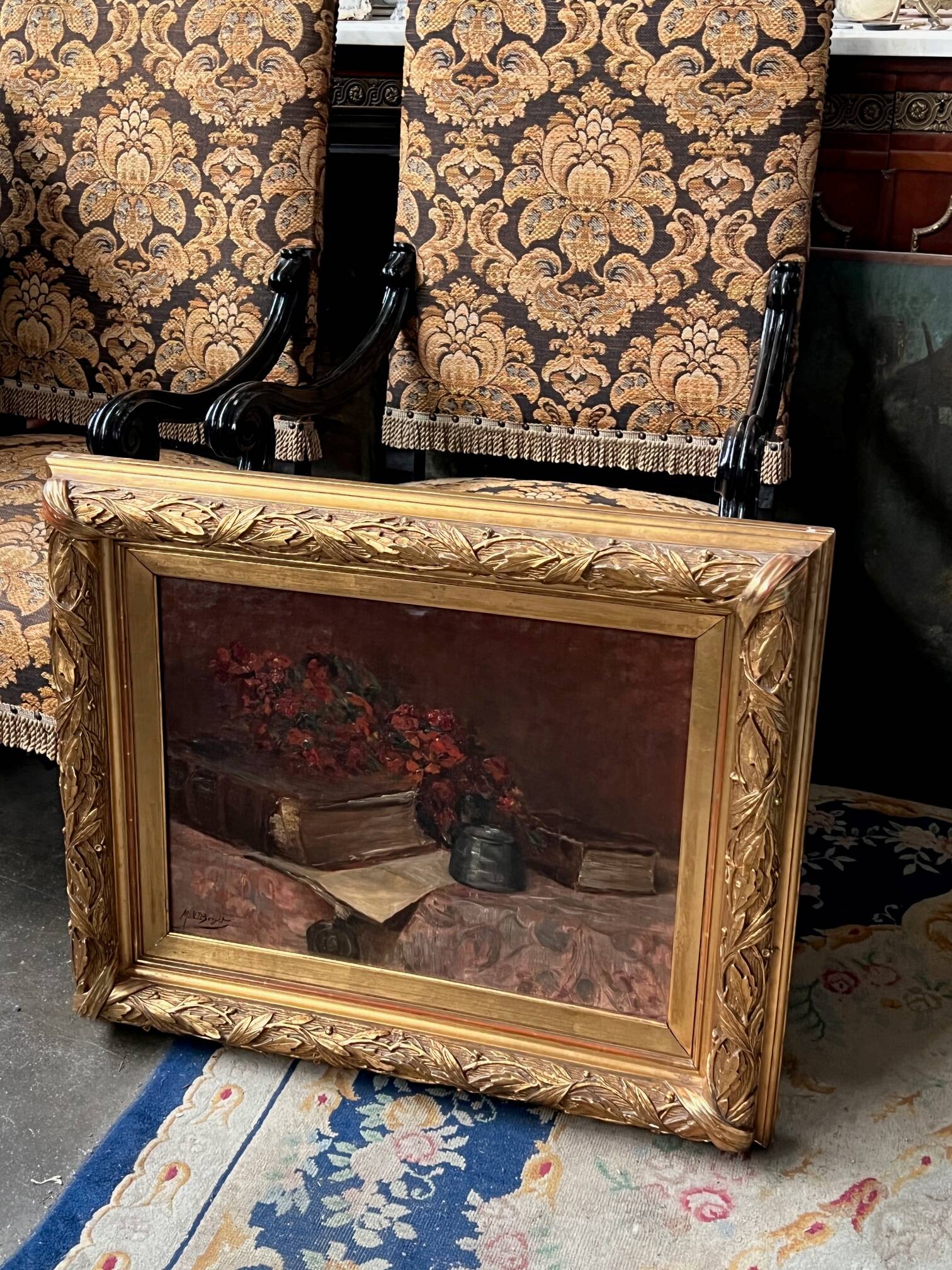 Mr. Van Der Borght. “Still life with flowers.”