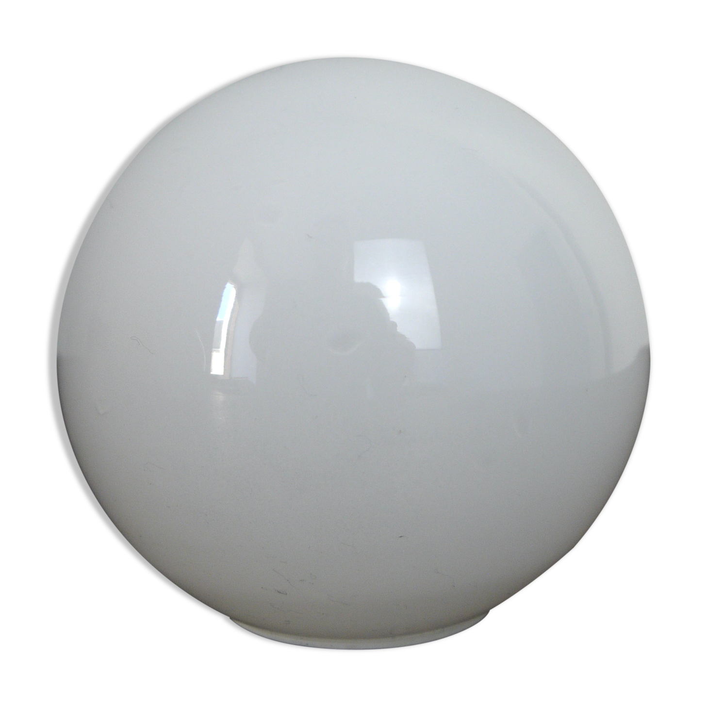 White glass globe -10