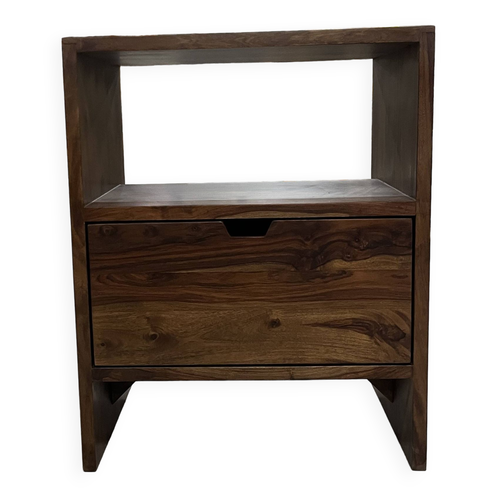 Rosewood vanity unit with one drawer
