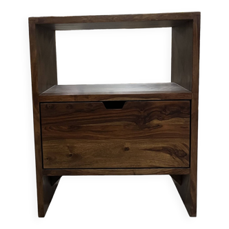 Rosewood basin cabinet with one drawer