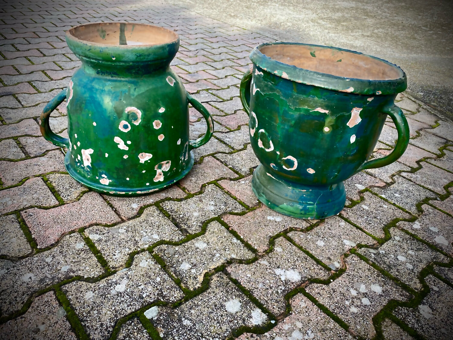 Varnished terracotta jar