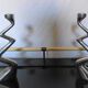 Pair of Zig Zag candlesticks by Matthew Hilton from the 80s