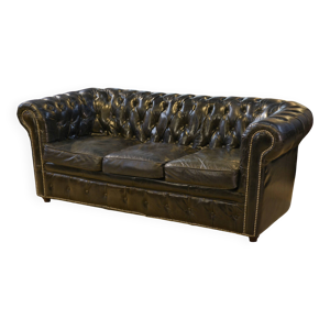Canapé Chesterfield - places cuir