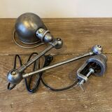 Jieldé desk lamp with 2 arms of 40cm and 25cm with a clamp base.