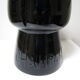 Champagne bucket design black glass in the shape of a 70s cork