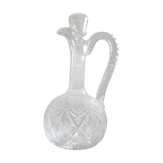 Ancient crystal wine carafe
