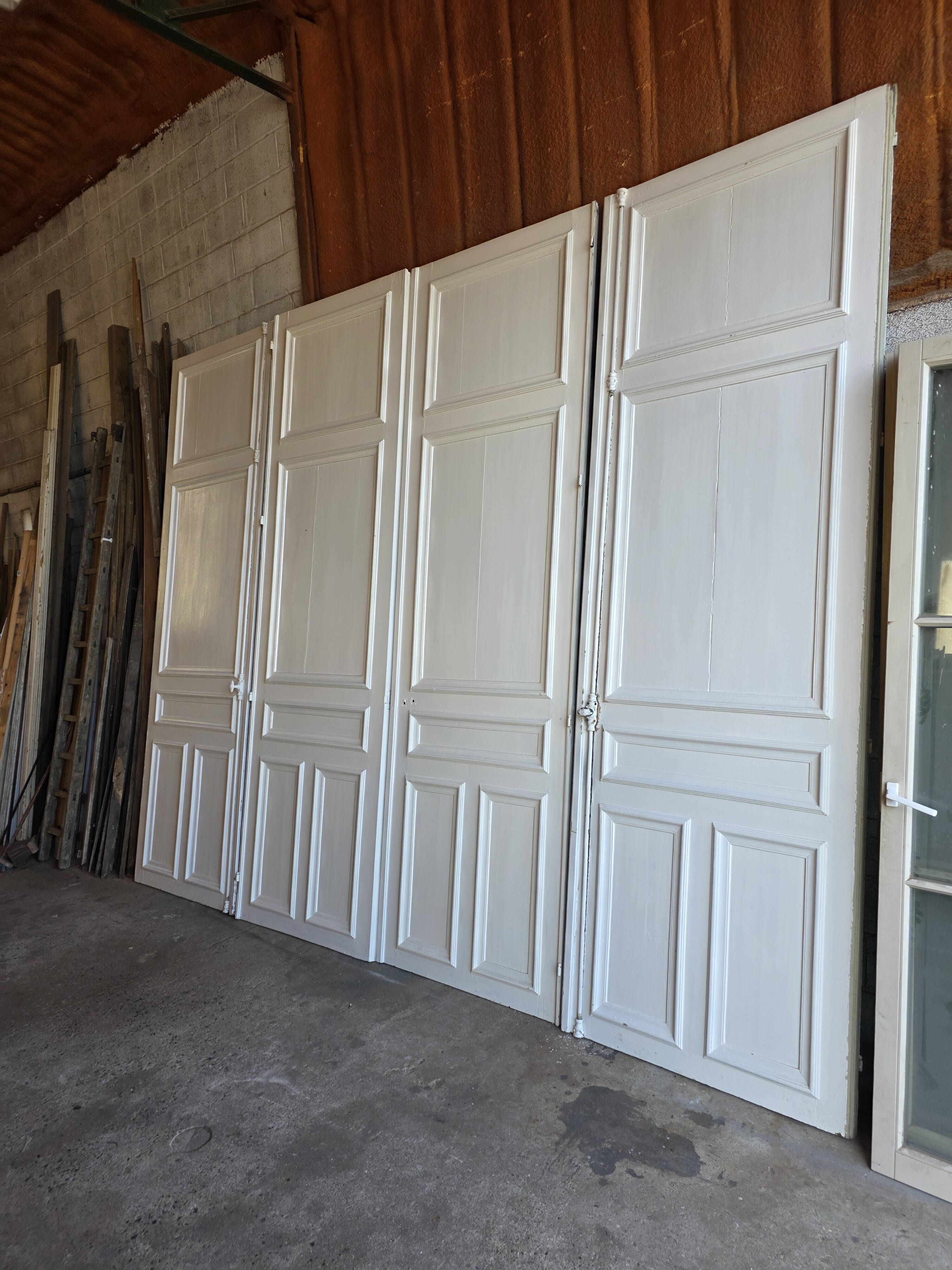 4 partition doors, 19th century.