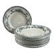 Set of 12 deep plates in ironstone Ninon 24cm