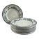 Set of 12 deep plates in ironstone Ninon 24cm