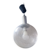 Suspended Lamp Murano Ice Glass by Targetti Sankey 1970s