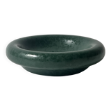 Ashtray / round ceramic catchall in emerald green.