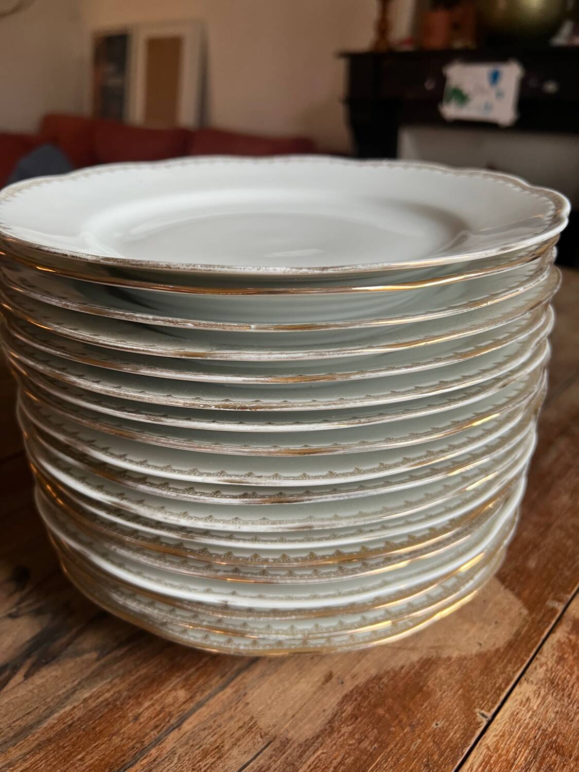 Set of 18 dinner plates - Pommier Dureil 72 - L'Étoile Splend Porcelain