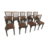 Set of 9 bistro chairs