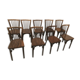Set of 9 bistro chairs