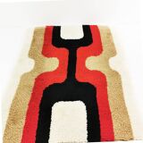 Tapis géométrique Space Age, Allemagne, années 1970