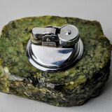 Green alabaster lighter by Romano Bianchi, Italy, 1970