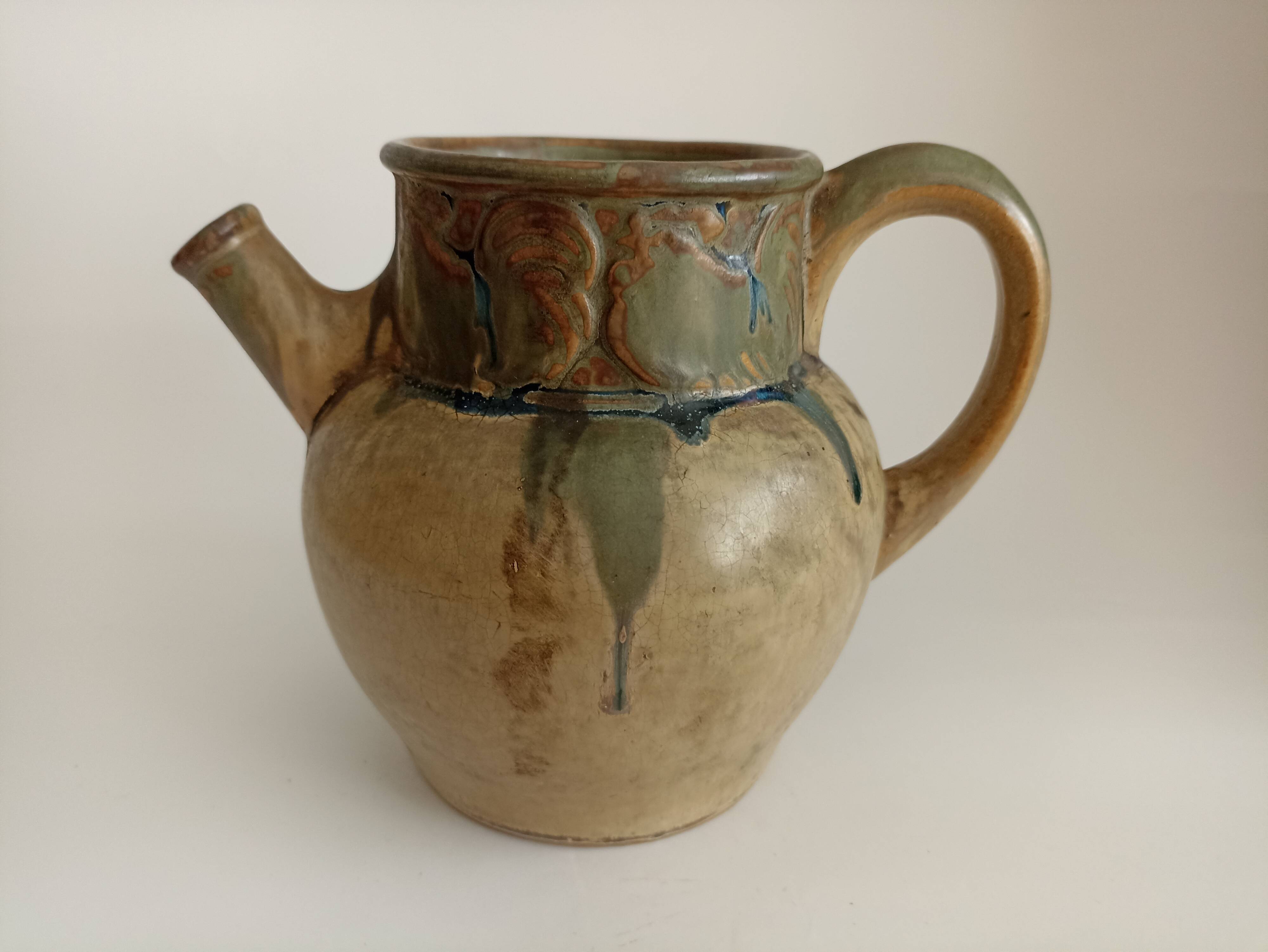 Pitcher roosters Denbac Art Deco