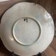 Ancienne assiette barbotine 3 fleurs art déco