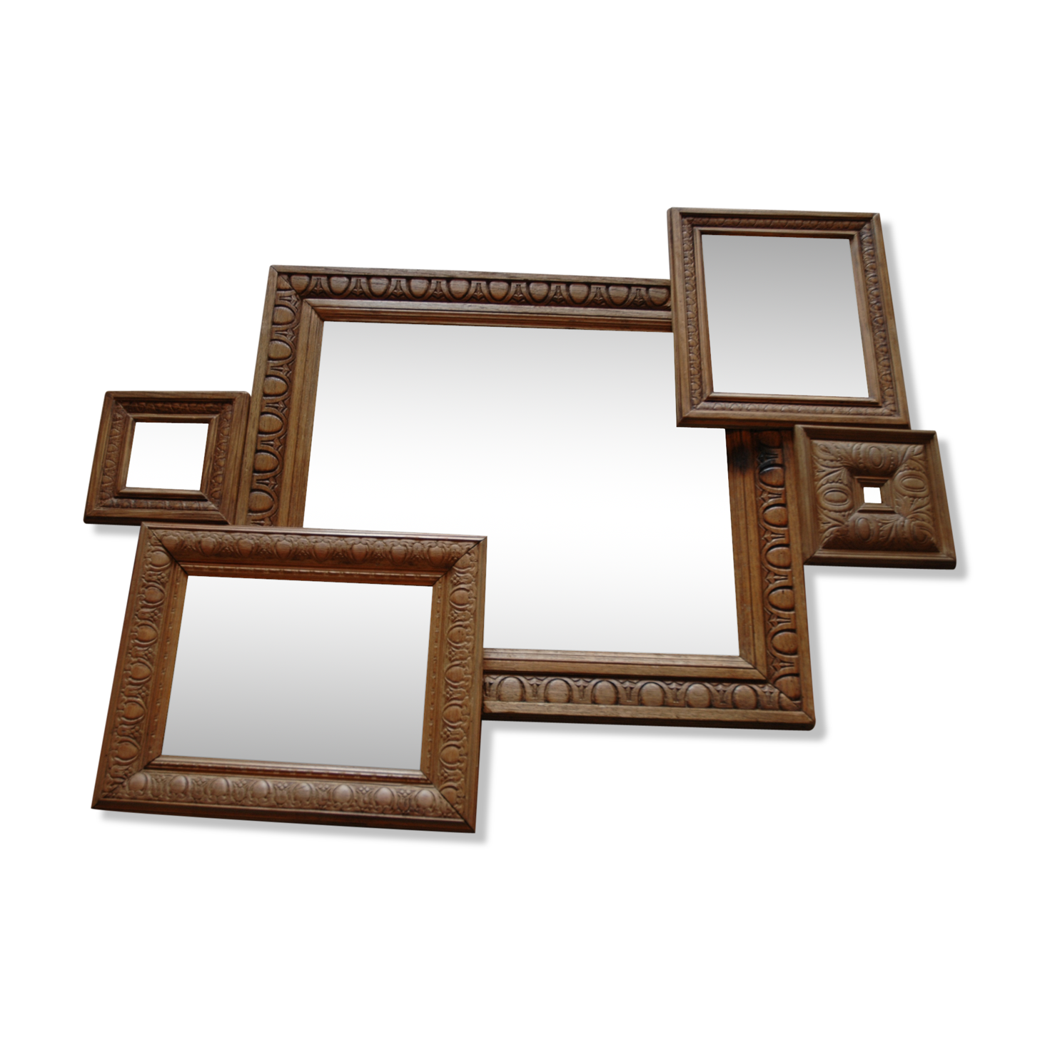 Mirror wood 40 - 66x81cm