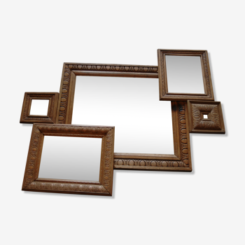Mirror wood 40 - 66x81cm