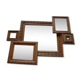 Miroir bois, années 40 - 66x81cm