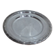 Very Pretty Set of 2 Round Silver-Plated Metal Dishes, Art Deco Orbrille